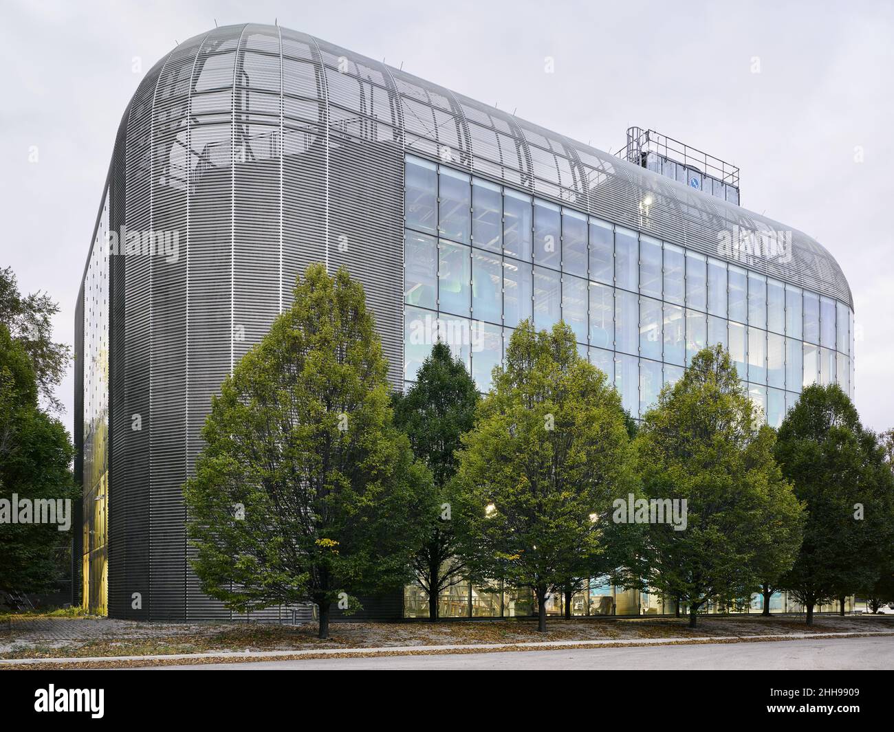 South Campus Chiller Plant progettato da Helmut Jahn Foto Stock