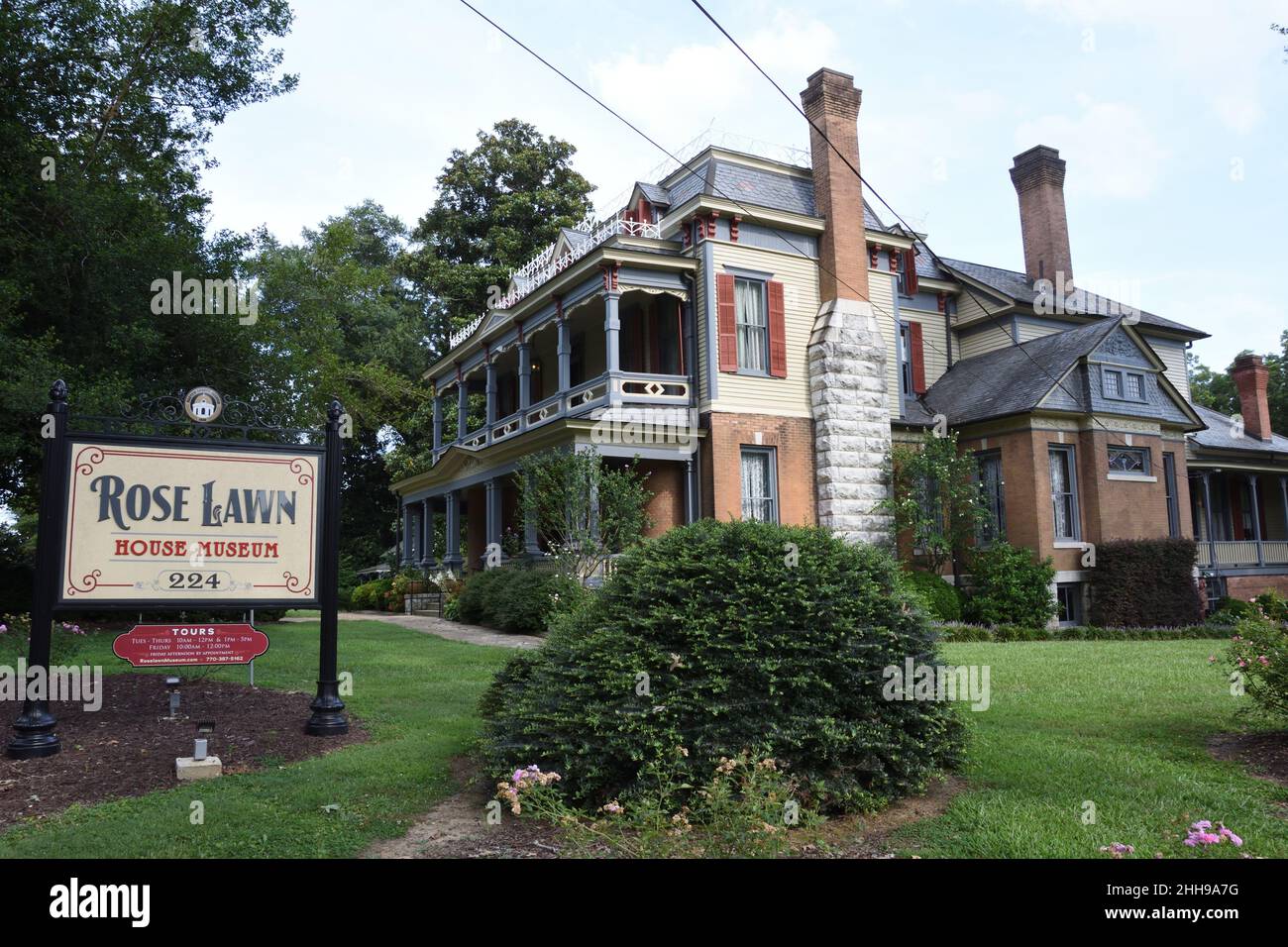 Rose Lawn Museum, la residenza vittoriana restaurata, a Cartersville, GA, USA. E 'sul registro nazionale dei luoghi storici. Foto Stock