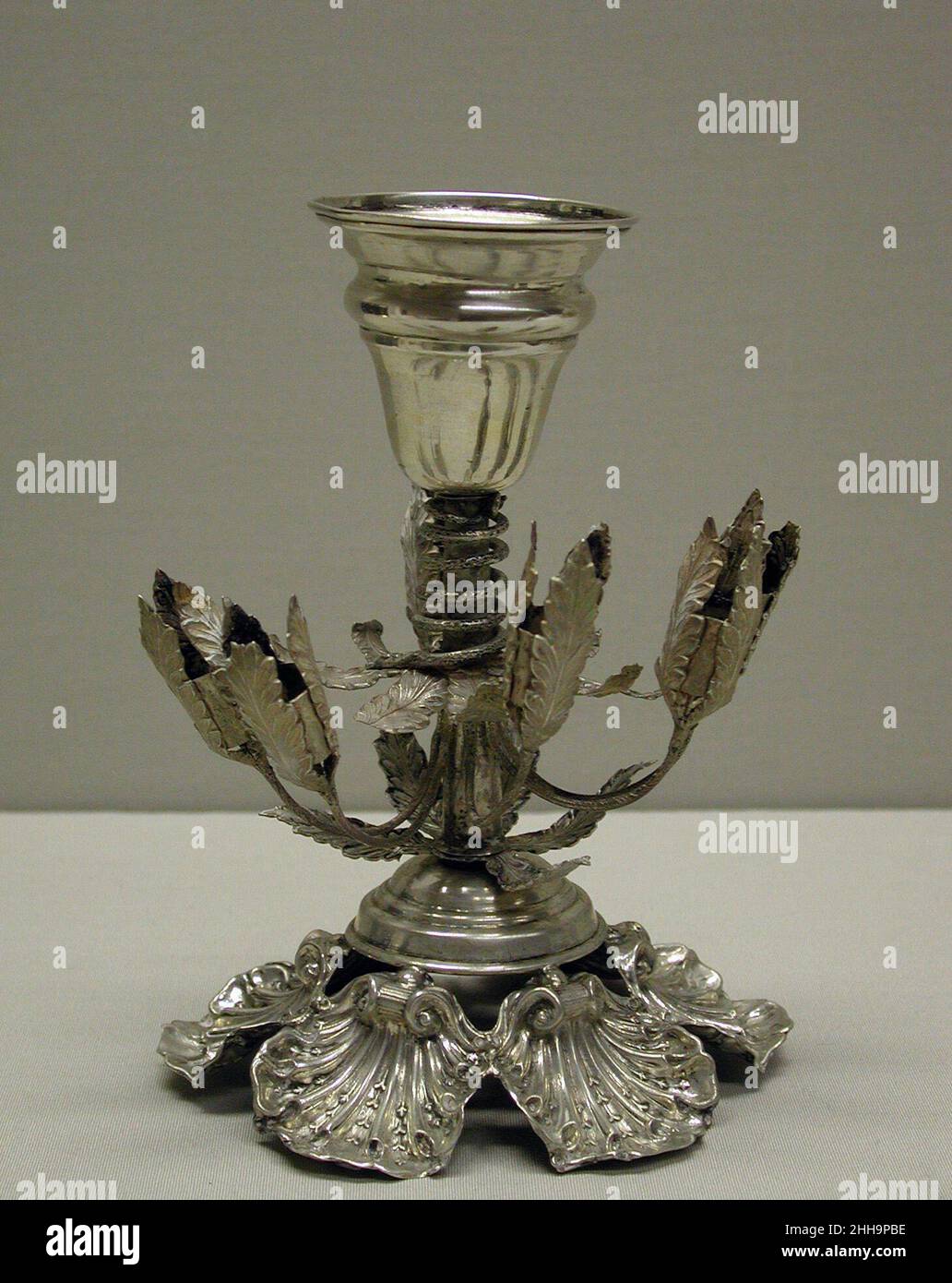 Lampada Hanukkah 1845 austriaca, Vienna. Lampada Hanukkah. Austriaco, Vienna. 1845. Argento. Metallurgia-Argento Foto Stock