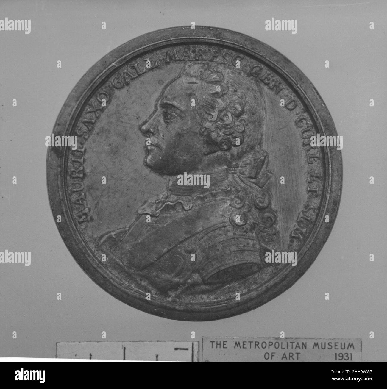 Medaglia 18th secolo forse francese. Medaglia, forse francese. 18th secolo. Derivazione (?). Medaglie e Plaquettes Foto Stock