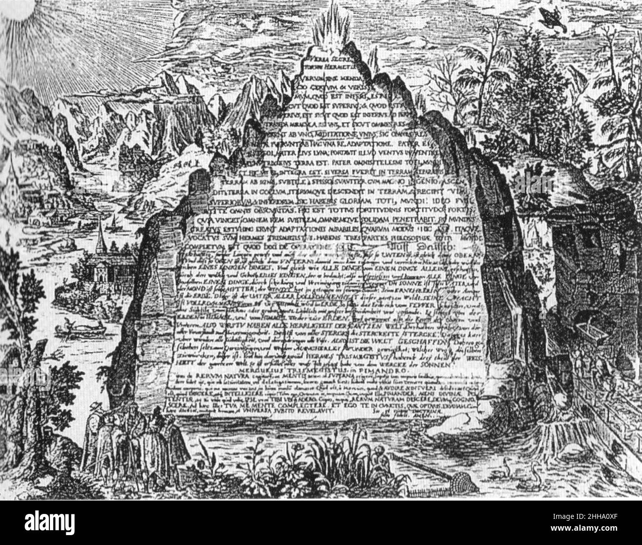 Smaragdtafel - Amphitheatrum sapientiae aeternae. Foto Stock