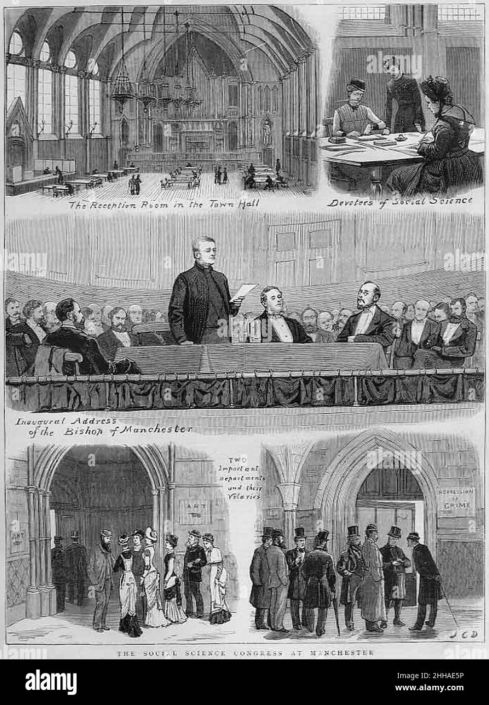 Congresso di Scienze sociali 1879. Foto Stock