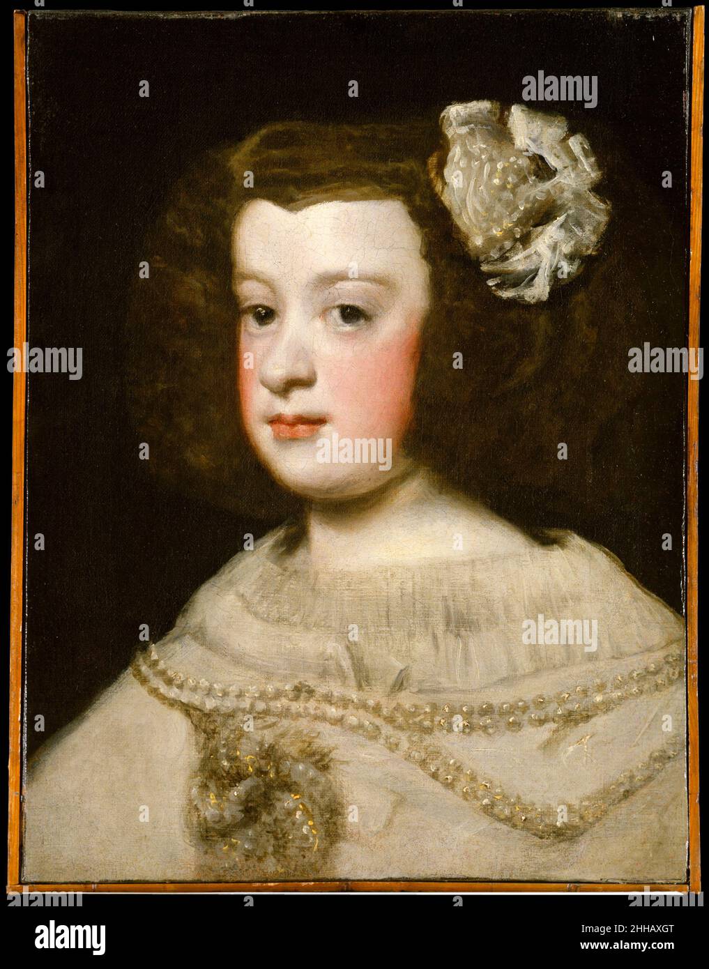 María Teresa, Infanta di Spagna metà del 17th secolo laboratorio di Diego Rodríguez de Silva y Velázquez. María Teresa, Infanta di Spagna 459089 Foto Stock