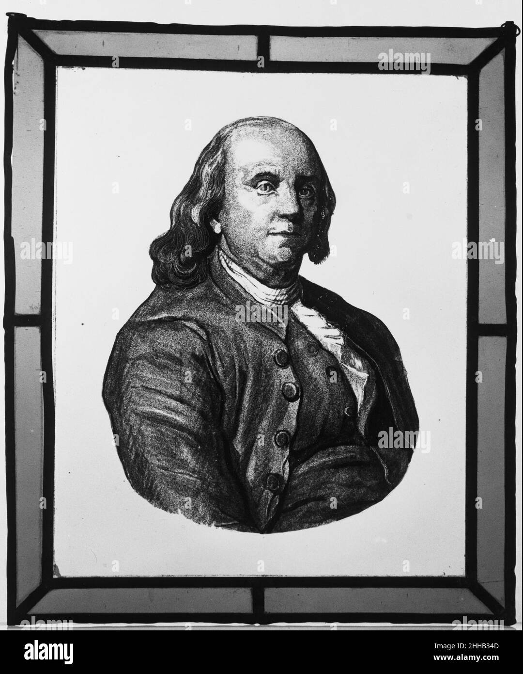 Ritratto di Benjamin Franklin 1800–1883. Ritratto di Benjamin Franklin 5495 Foto Stock