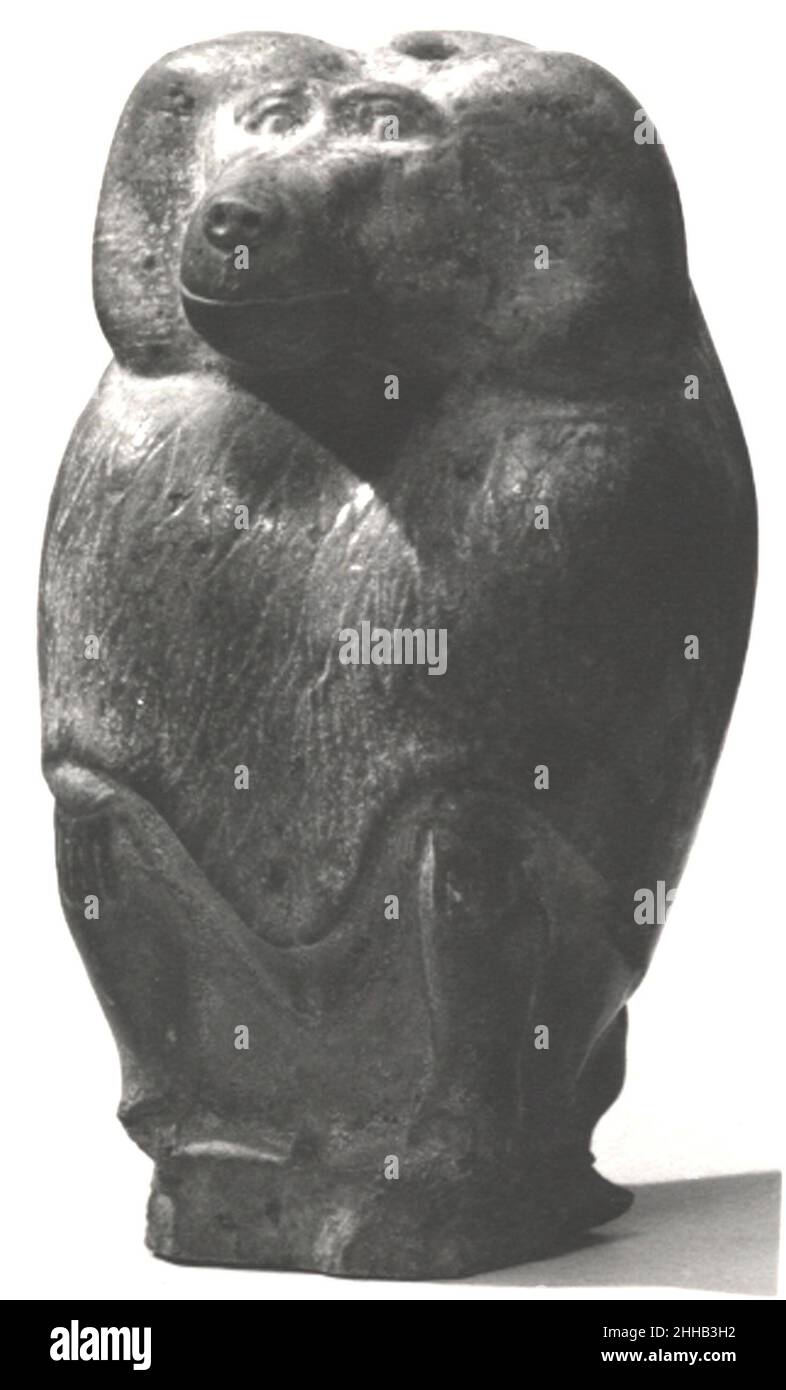 Figurina baboon ca. 2030–1640 a.C. Regno di mezzo. Statuina di baboon 558350 Foto Stock