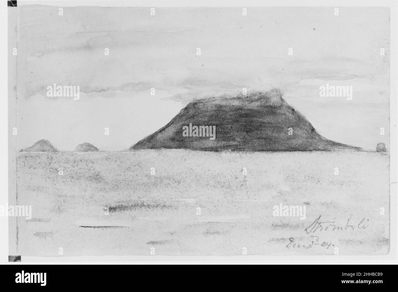 Stromboli, 1904 (da Sketchbook) 1904 Mary Newbold Sargent. Stromboli, 1904 (da Sketchbook) 16072 Foto Stock