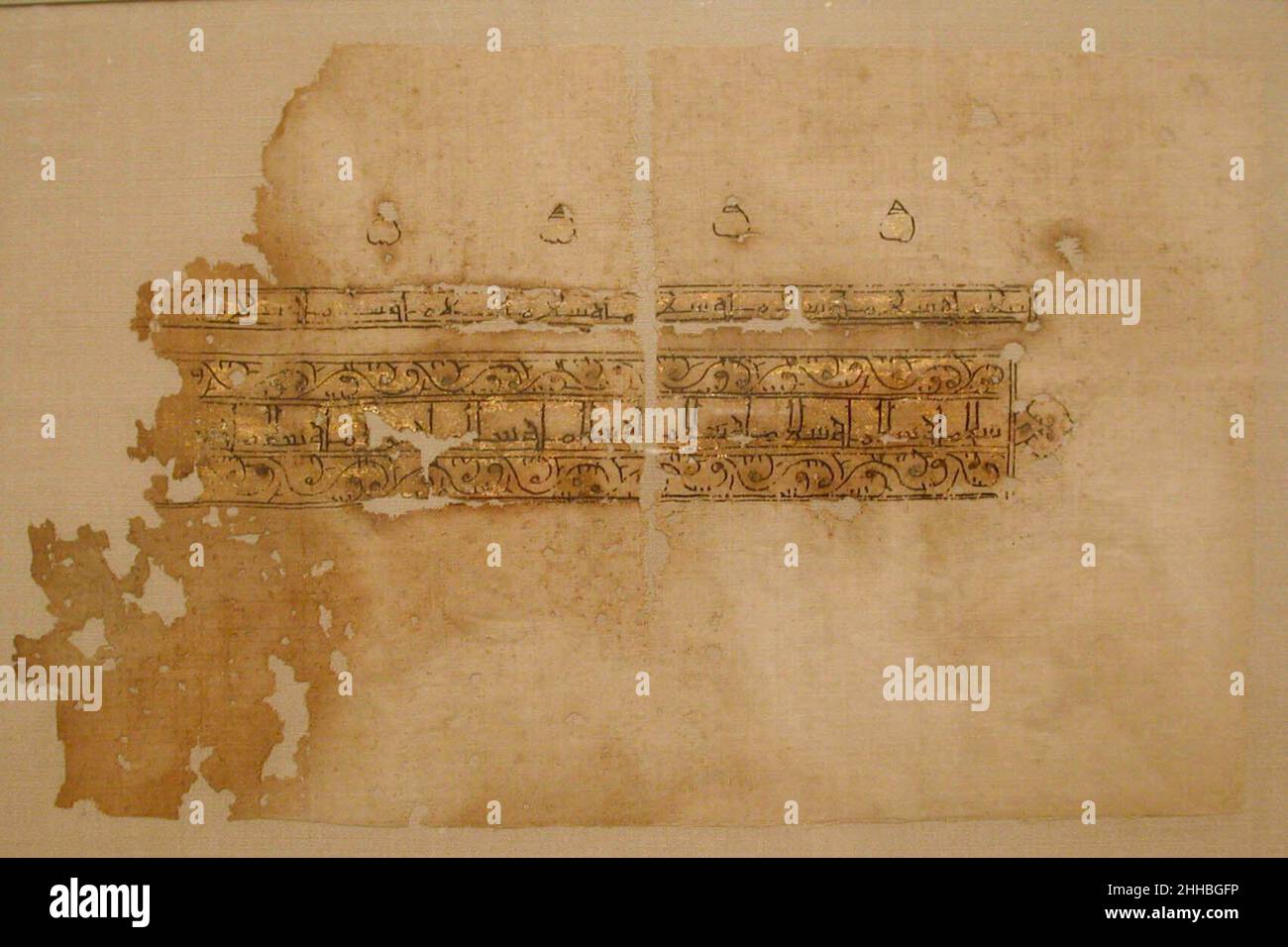 Frammento tessile 10th secolo. Frammento tessile 448648 Foto Stock