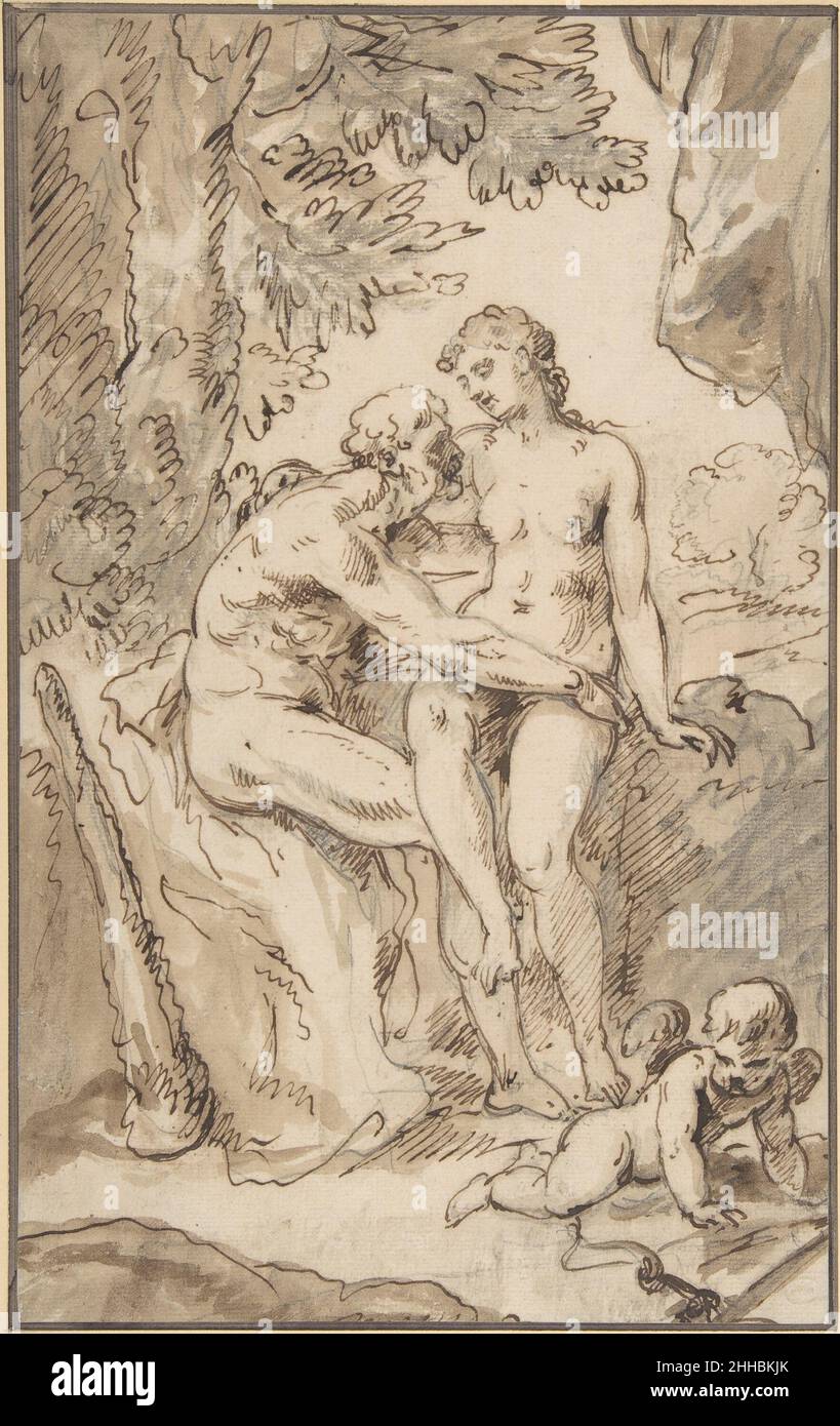 Venere, Marte, e Cupido 18th secolo Anonimo, francese, 18th secolo francese. Venere, Marte e Cupido 357222 Foto Stock