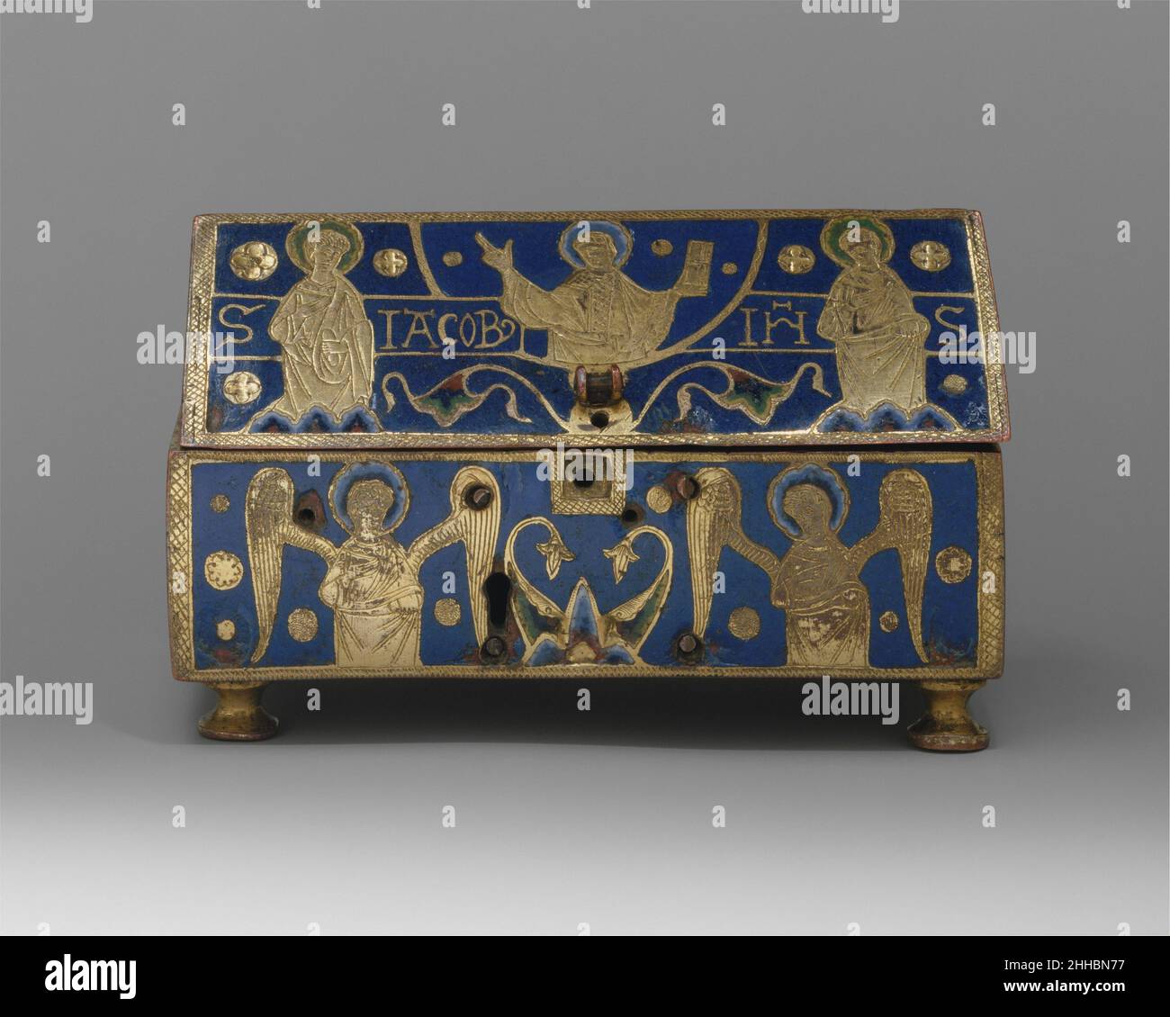 Reliquiario ca. 1200–1220 Francese. Reliquiario 463680 Foto Stock