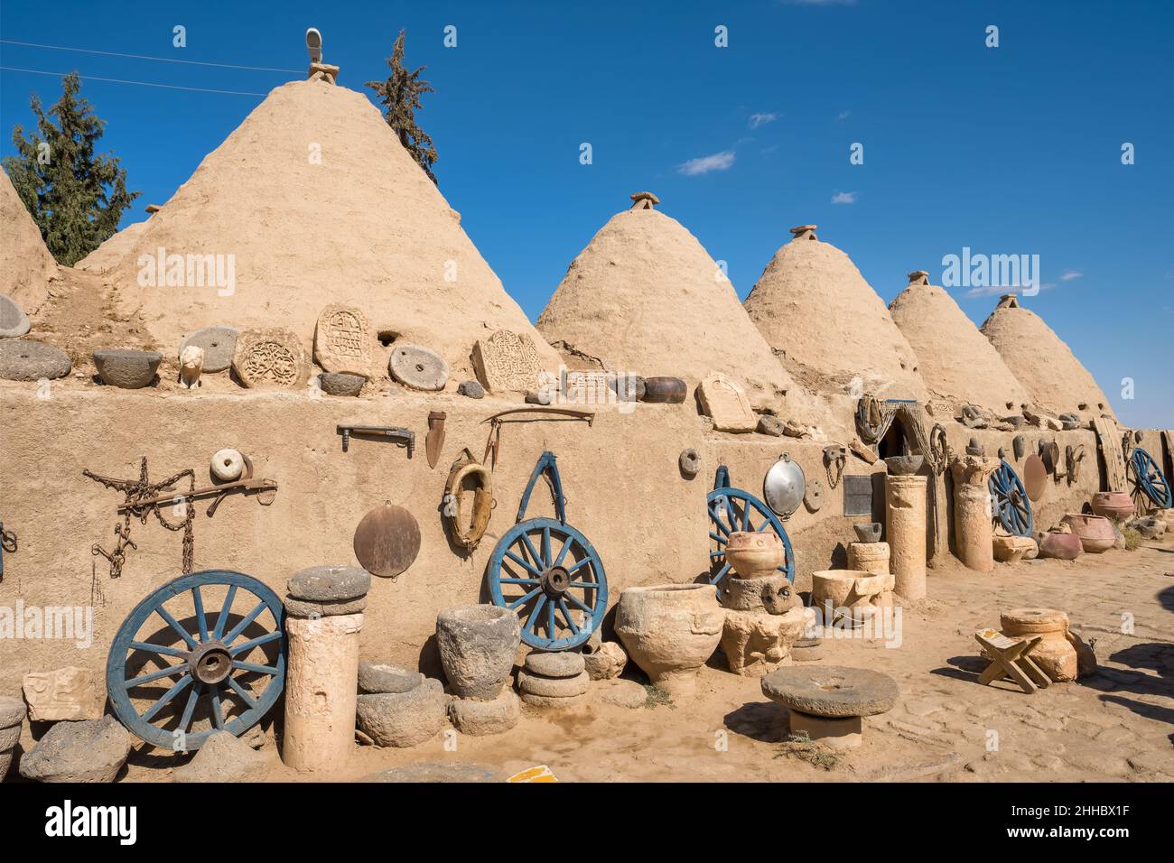 Case coniche tradizionali di Harran, Salli Urfa, Turchia Foto Stock