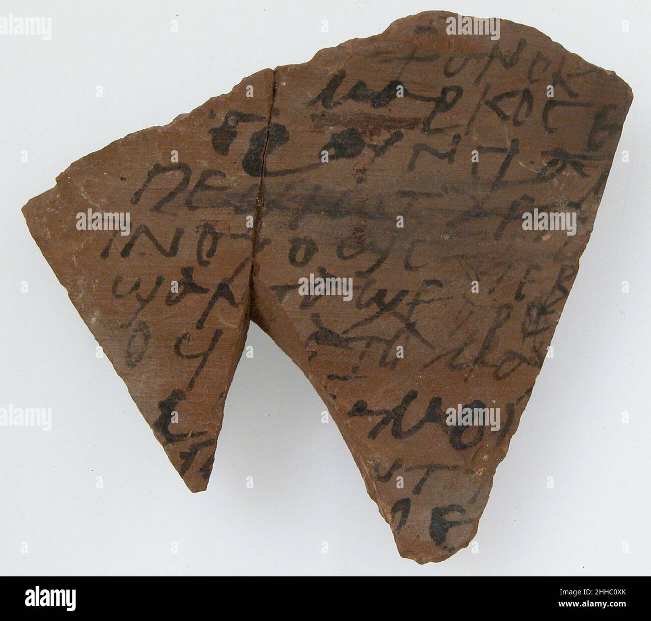 Ostrakon 600 Coptic. Ostrakon 474762 Foto Stock