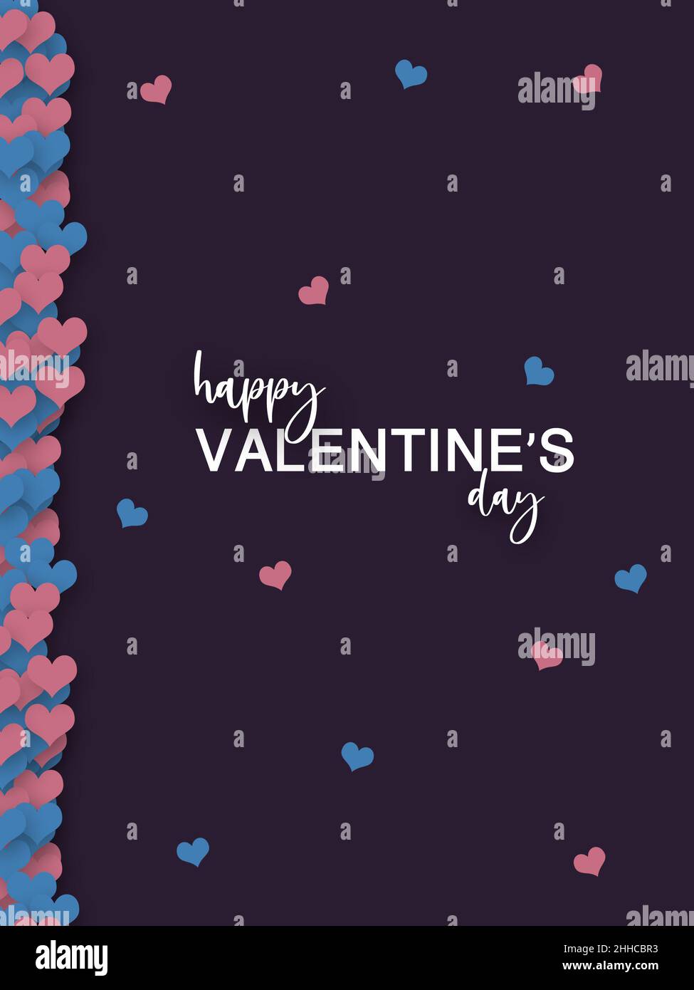 Bella carta per buon San Valentino, Foto Stock