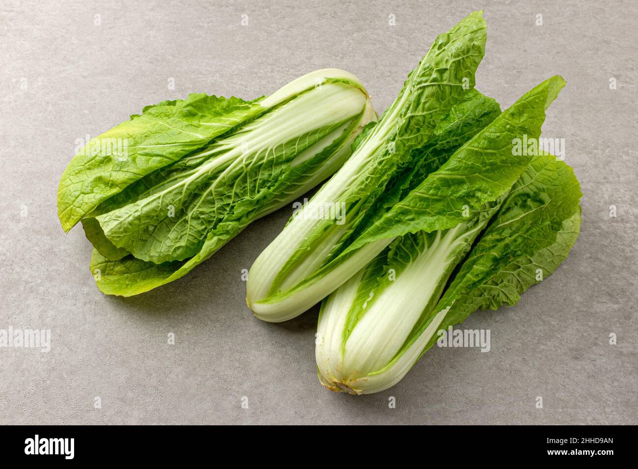 Cavolo di foglie giovani sottile e morbido Foto Stock