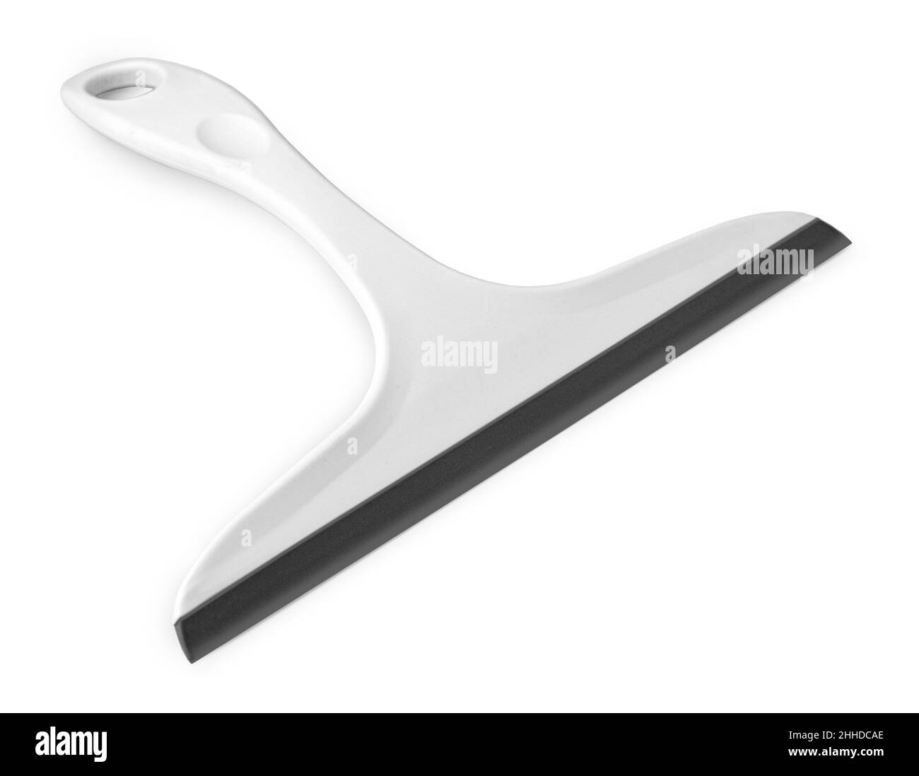 Apparecchio per pulizia vetro isolato su fondo bianco. Con percorso di taglio Foto Stock