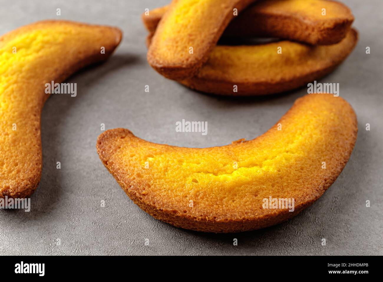 Dessert di pane dolce e morbido con sapore di banana Foto Stock