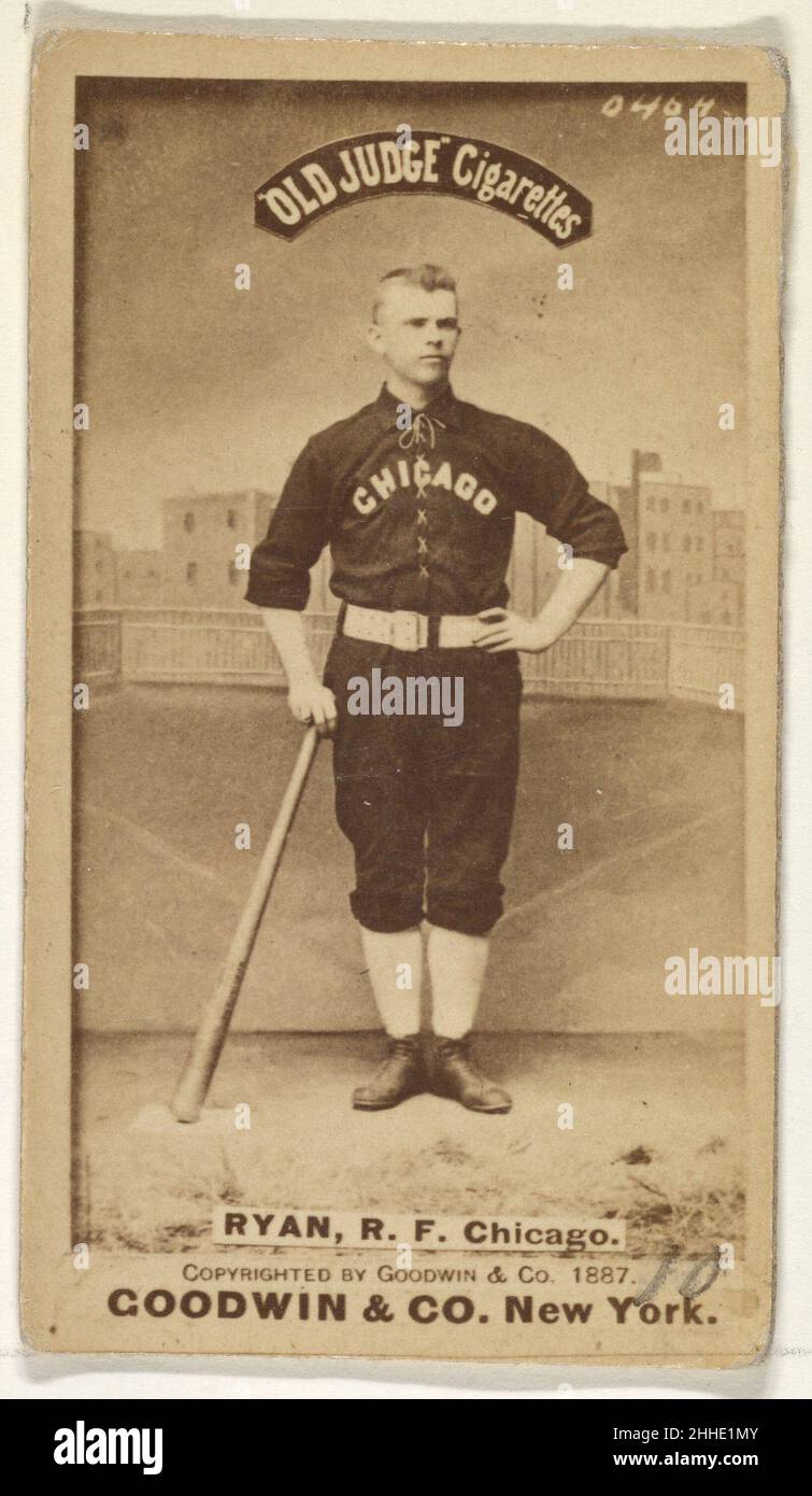 Ryan, campo destro, Chicago, dalla serie Old Judge (N172) per le sigarette Old Judge 1887 rilasciato da Goodwin & Company la serie 'Old Judge' di carte da baseball (N172) è stata emessa da Goodwin & Company dal 1887 al 1890 per promuovere le sigarette Old Judge. Ryan, campo destro, Chicago, della serie Old Judge (N172) per le sigarette Old Judge 401874 Foto Stock