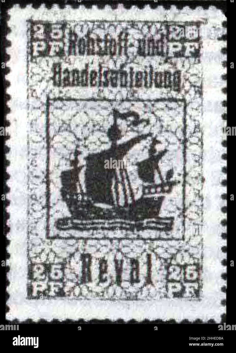 StampReval(Rohstoff-und Handelsabteilung)1918. Foto Stock