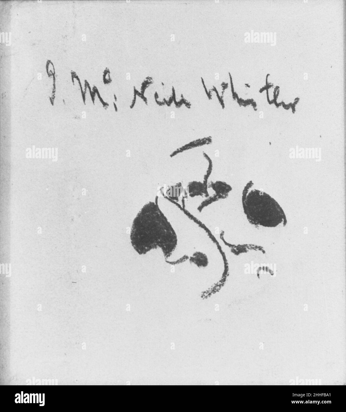 Monogramma della farfalla James McNeill Whistler americano. Monogramma farfalla 13214 Foto Stock