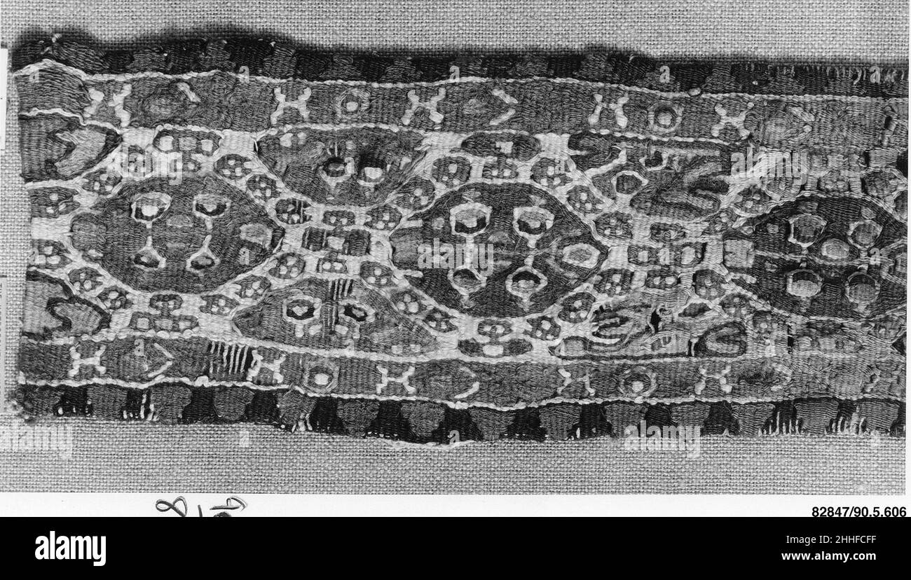 Frammento tessile 5th–6th secolo. Frammento tessile 444085 Foto Stock