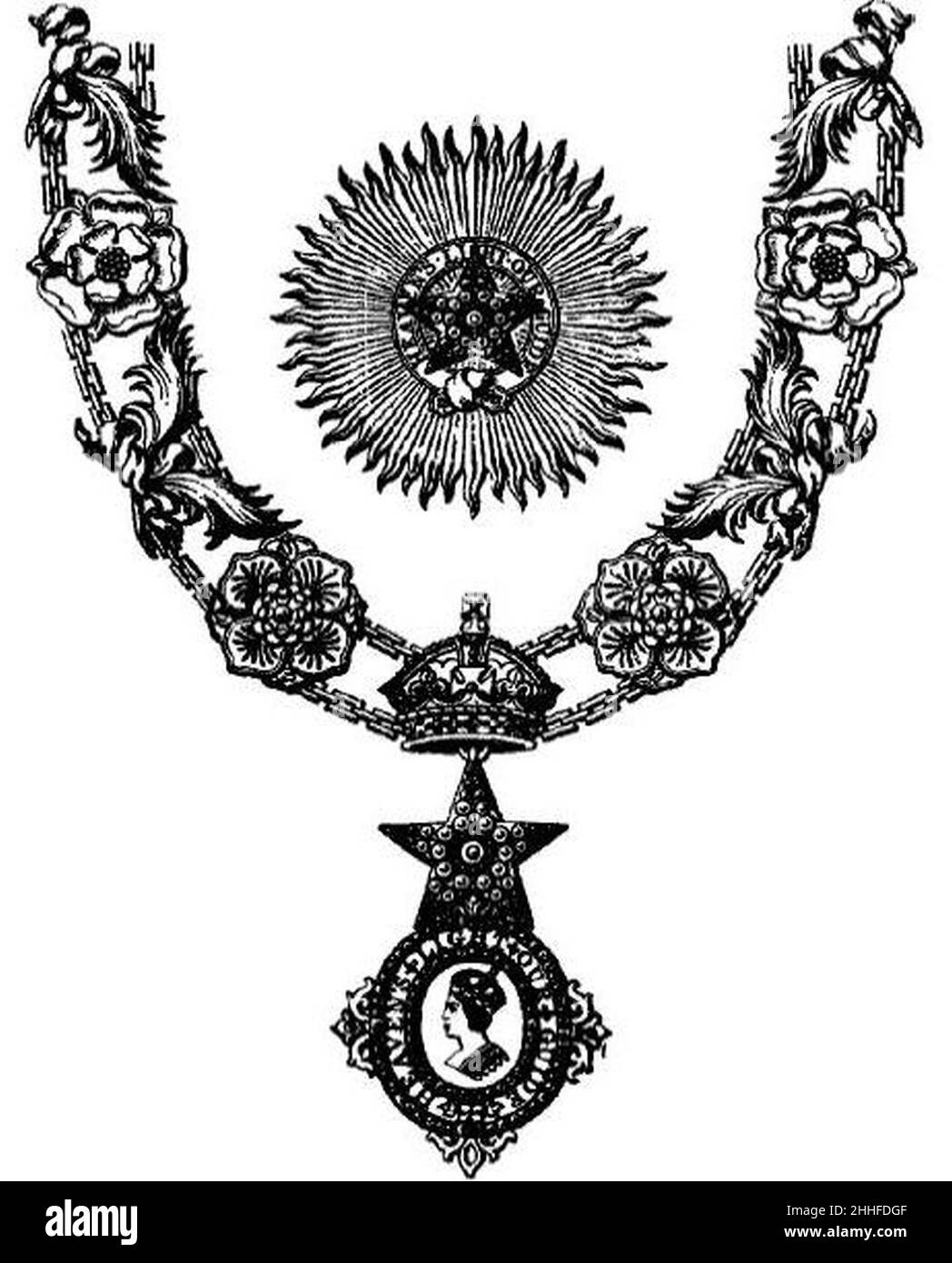 Stella dell'India Insignia. Foto Stock