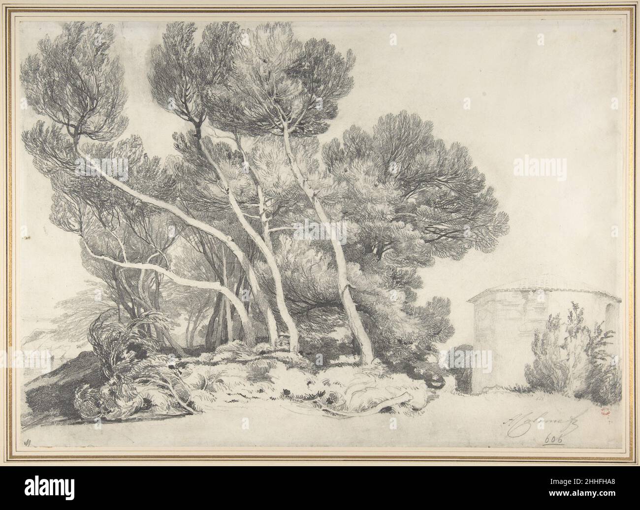 Paesaggio 1825–64 Alexandre Calame Svizzera. Paesaggio 334798 Foto Stock
