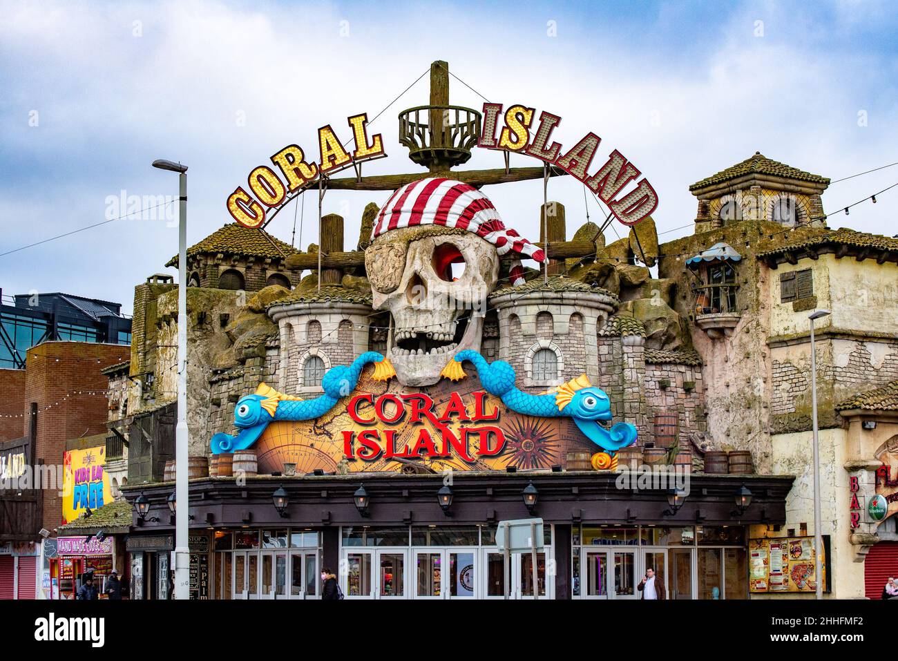 Sala giochi Coral Island, Blackpool, Lancashire, Regno Unito Foto Stock