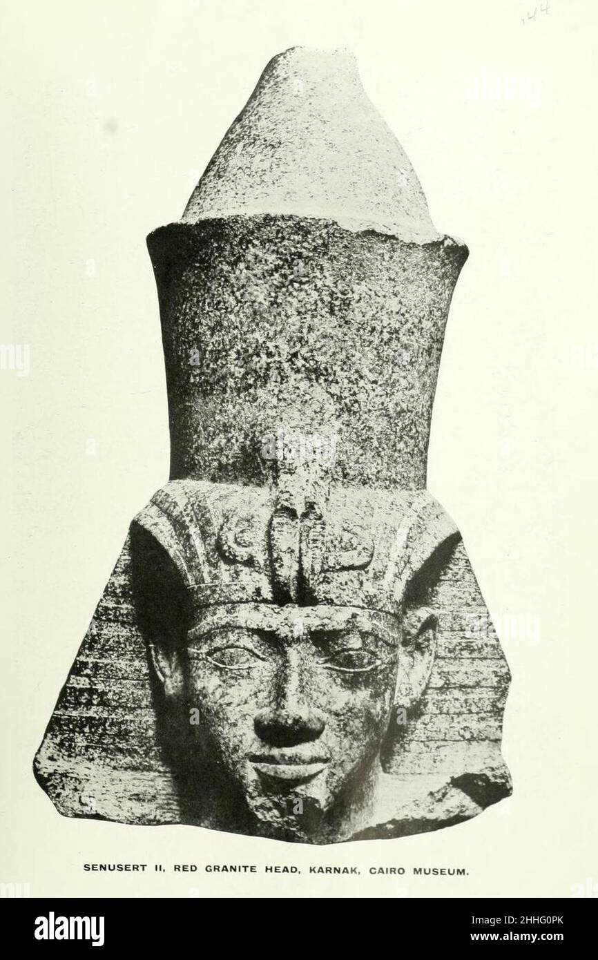 Statua Senusret II Petrie. Foto Stock
