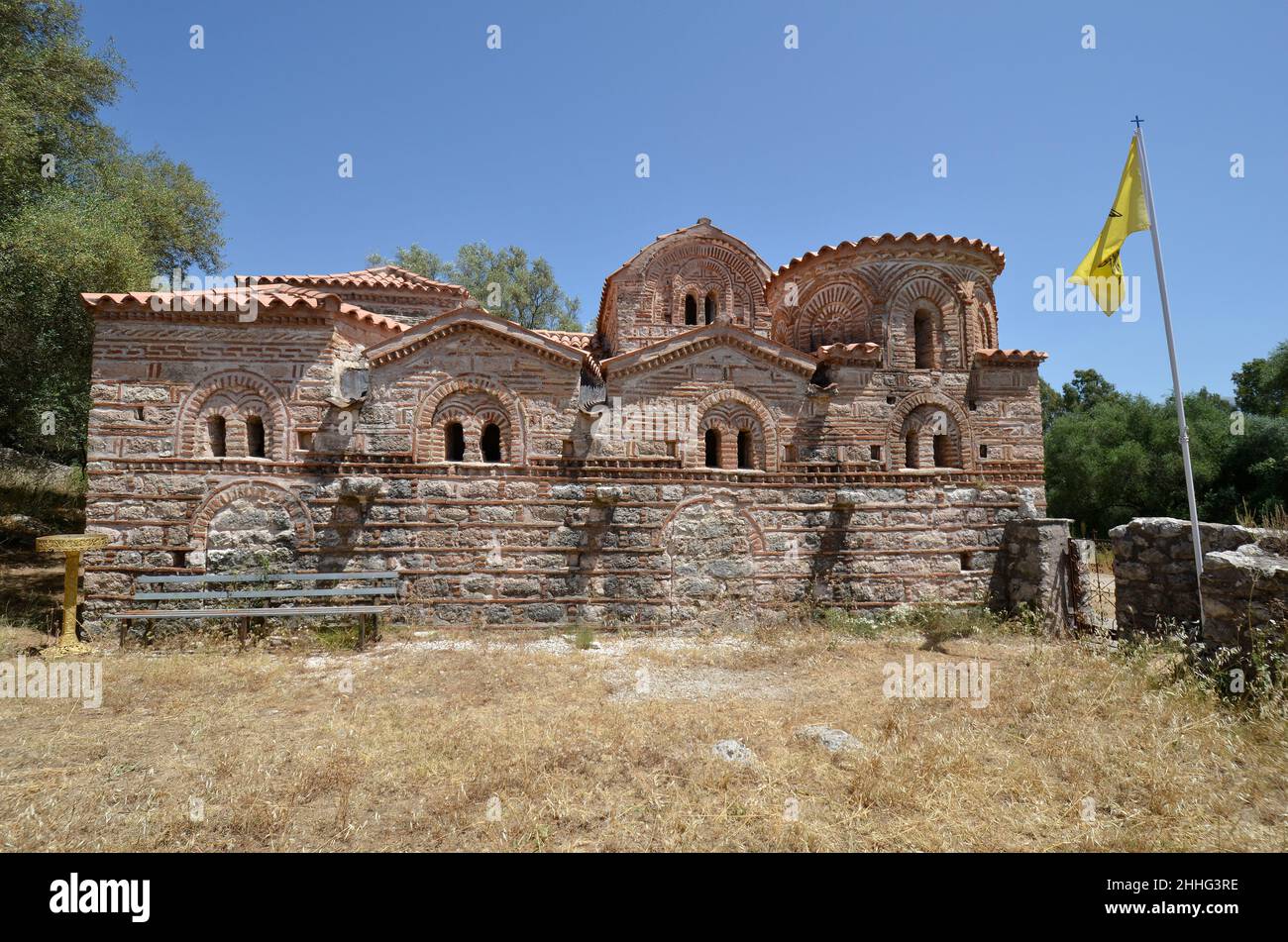 Kypseli, Grecia - monastero bizantino di Agios Dimitrios aks Saint Demetrio in Epiro Foto Stock