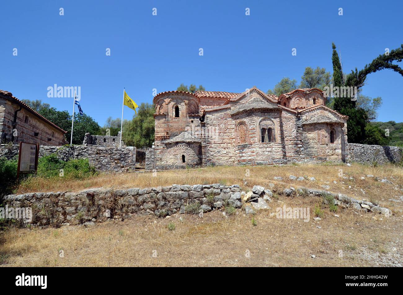 Kypseli, Grecia - monastero bizantino di Agios Dimitrios aks Saint Demetrio in Epiro Foto Stock