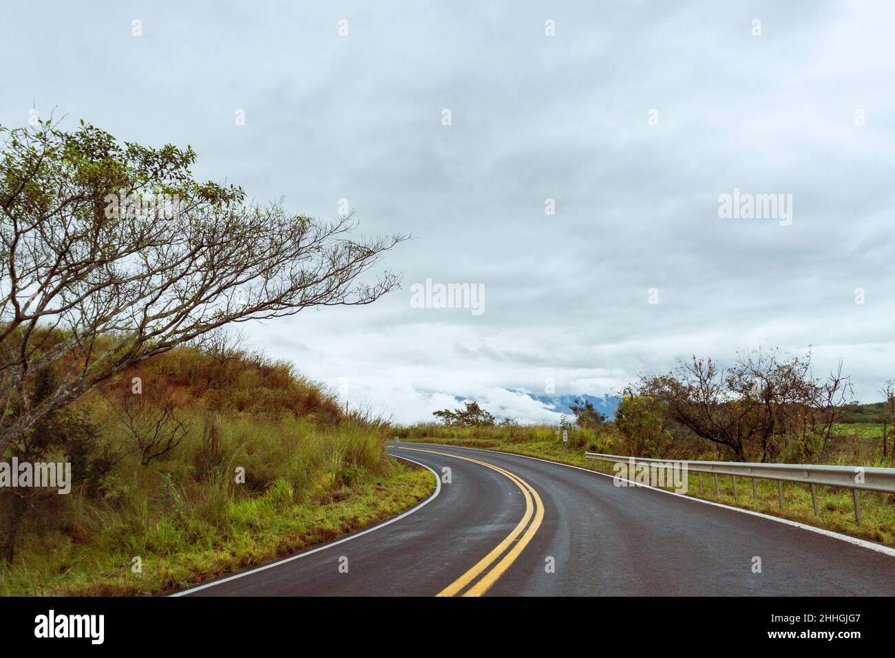 Autostrada dopo la tempesta. Puerto Vallarta, Messico Foto Stock