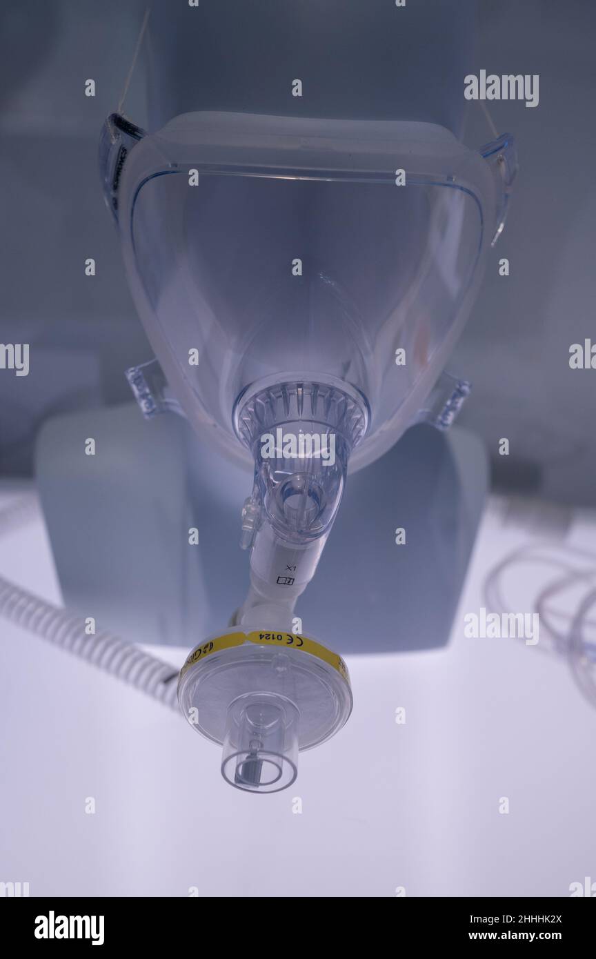 Materiali di consumo per ventilazione invasiva e non invasiva. Print3D Itinerario mostra sui numerosi usi della stampa del 3D, compresa la salute, fashi Foto Stock