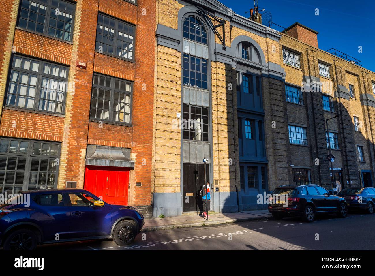 Magazzini convertiti in Tanner Street, Bermondsey, Londra, Inghilterra, Regno Unito Foto Stock