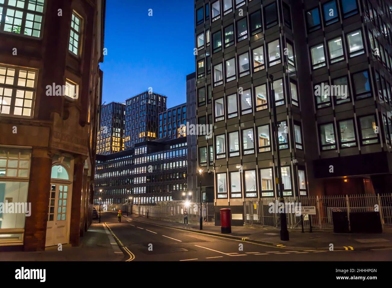 Uffici a Nigh, City of Westminster, Londra, Inghilterra, Regno Unito Foto Stock