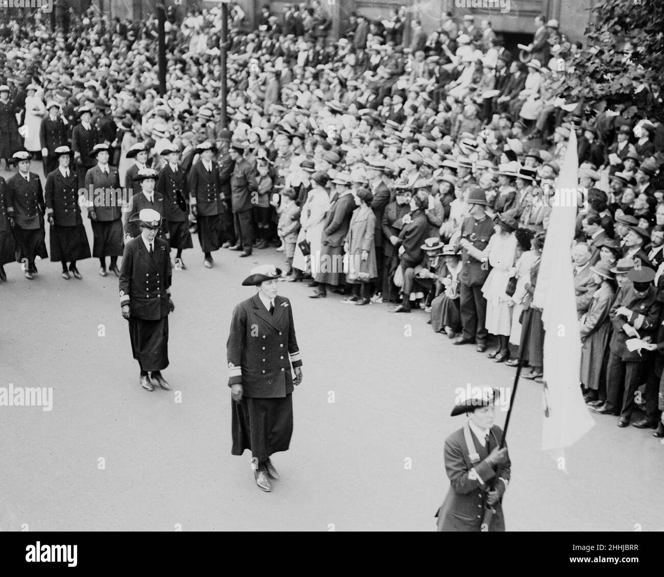 La vittoria di Londra marzo, WREN's in parata. Maggio 1919 Foto Stock