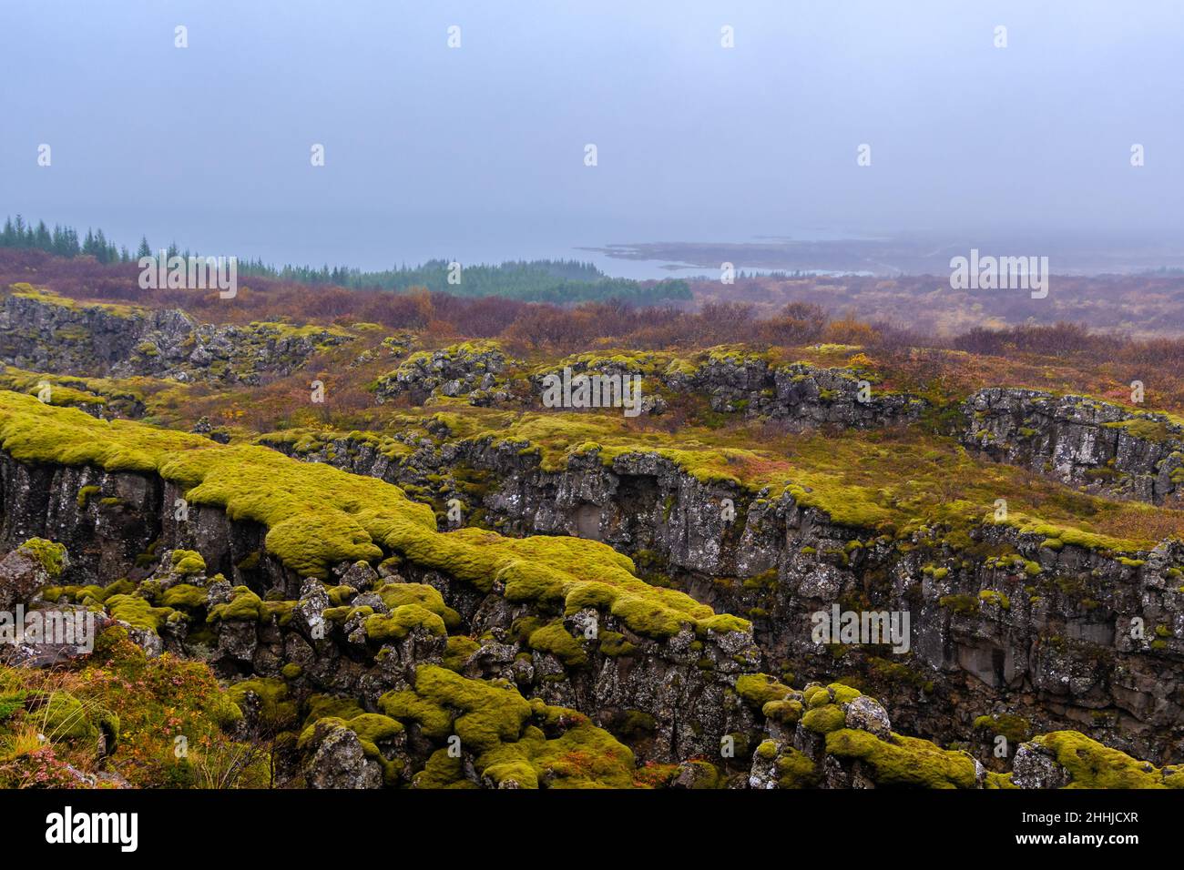 Im Land der Feen und Elfen Island das verborgene Volk - nella terra delle fate e degli elfi Islanda il popolo nascosto Foto Stock