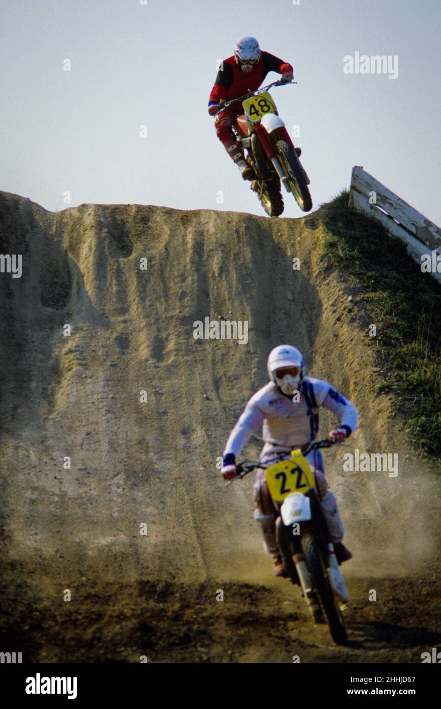 Gara di motocross Foto Stock