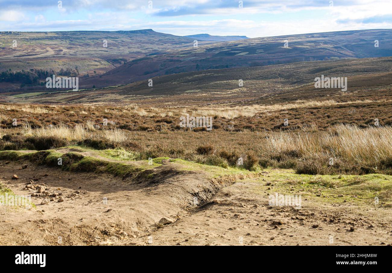 Derwent Edge, Peak District Regno Unito. Foto Stock