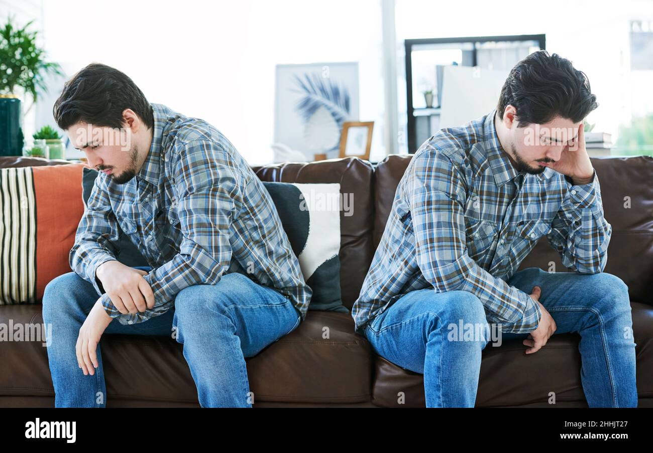 Non girare mai le vostre spalle su voi stessi Foto Stock