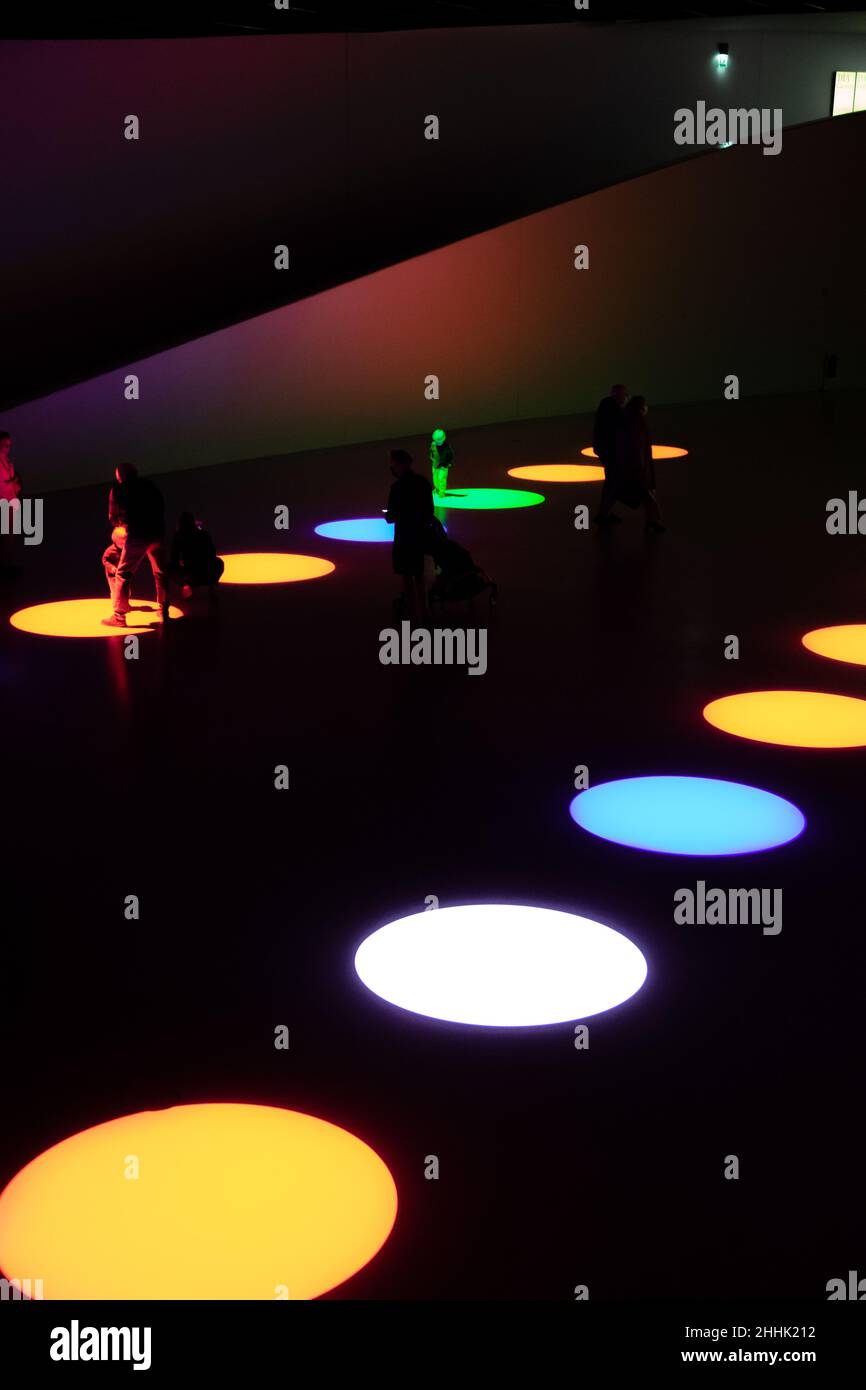Maat Museum Light Show art Foto Stock
