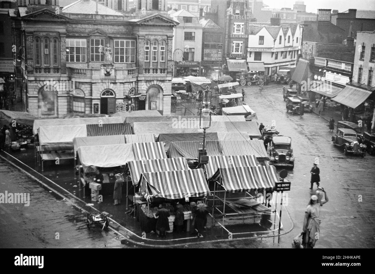 Kingston Market Ottobre 1936 Foto Stock