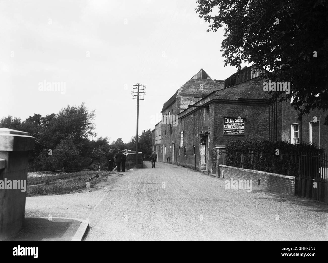Mulino a West Drayton da Cricket Club, Greater London, circa 1929 Foto Stock