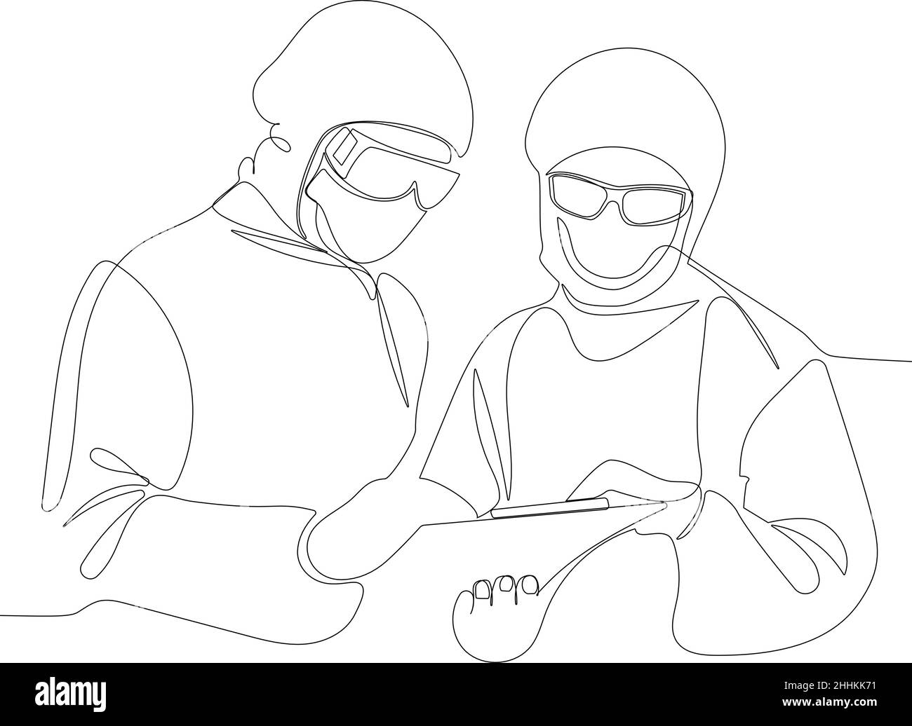 Combattere le conseguenze epidemiche del coronavirus Illustrazione Vettoriale