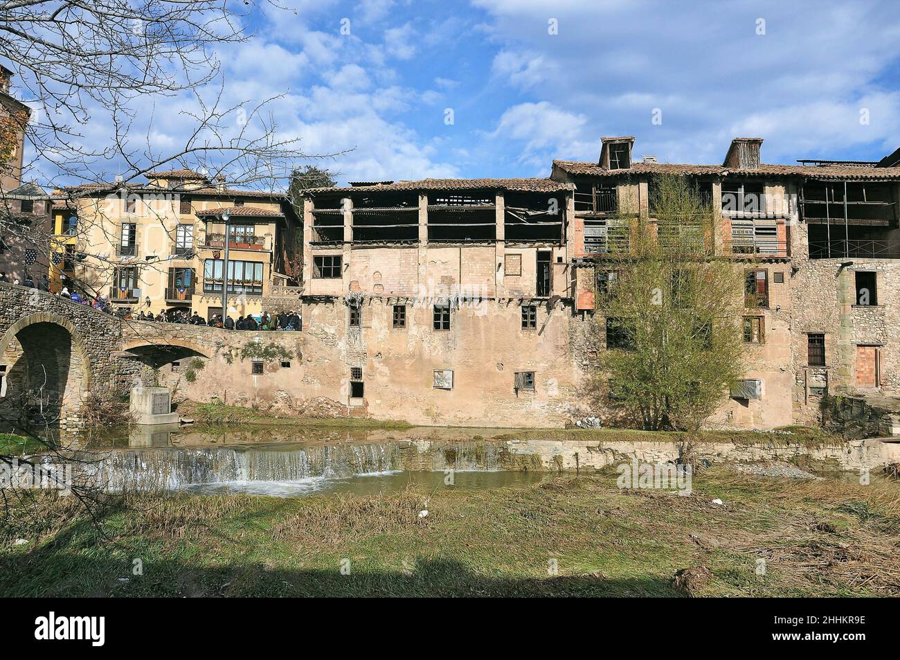 Città vecchia di Vic nella regione di Osona, provincia di Barcellona, Catalogna, Spagna Foto Stock