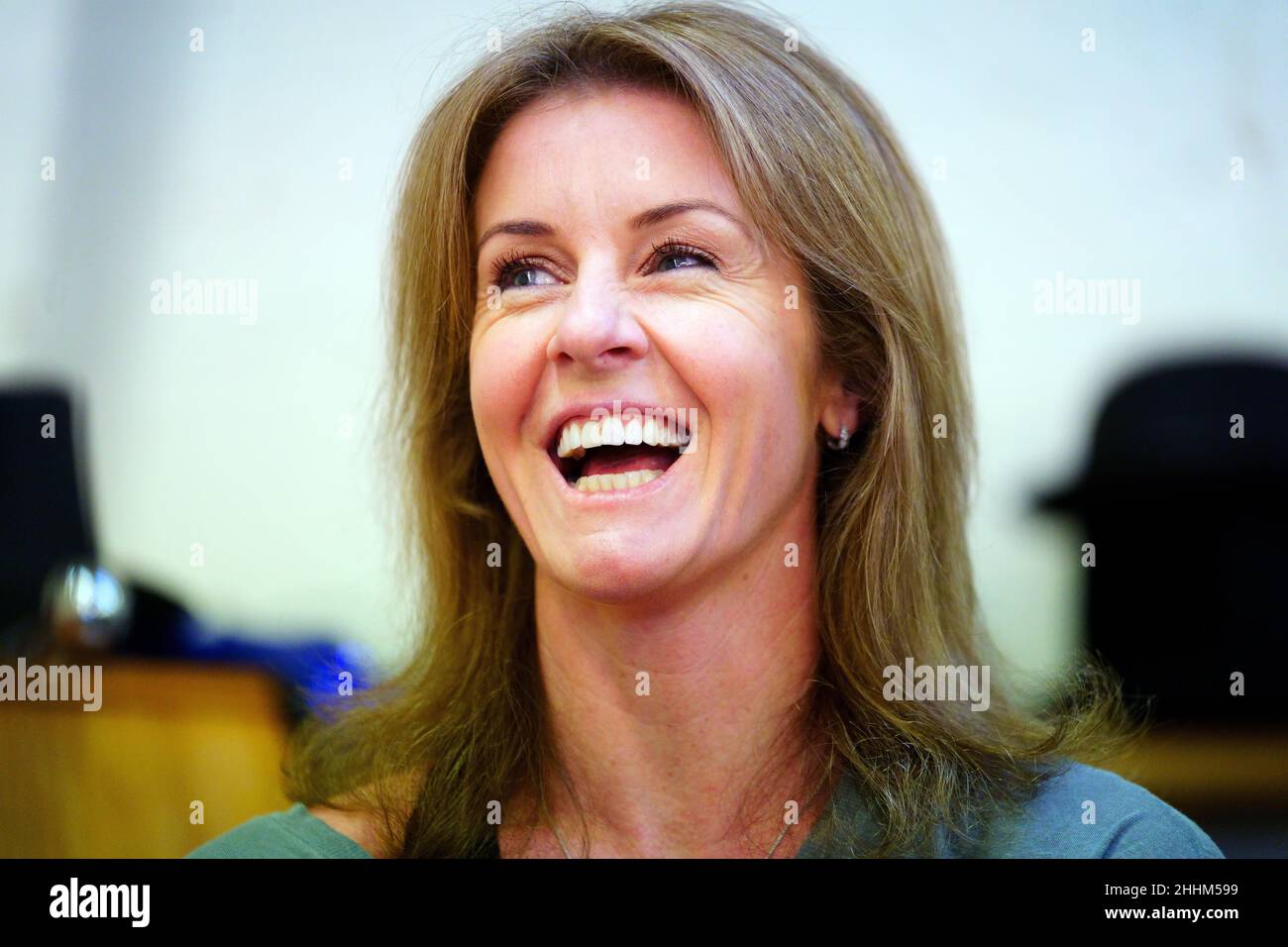 La ballerina da ballo Erin Boag durante le prove per il loro tour di danza, Anton ed Erin - Showtime, in uno studio di danza, nella parte ovest di Londra. Data foto: Lunedì 24 gennaio 2022. Foto Stock