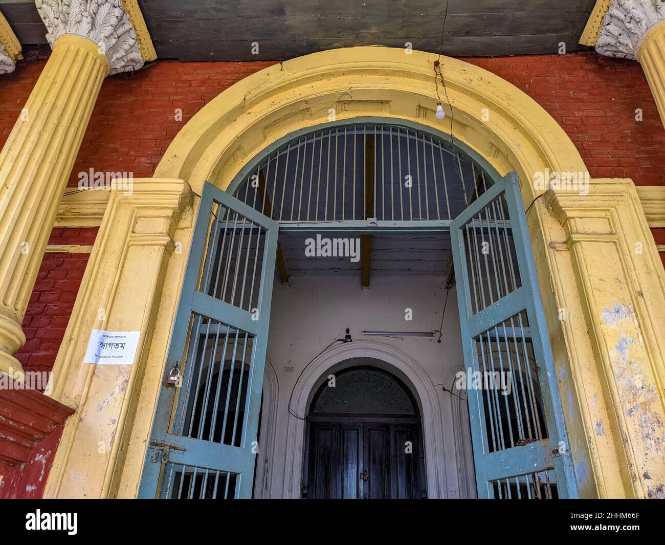 Shashi Lodge, un simbolo architettonico della regione di Mymensingh in Bangladesh. Foto Stock