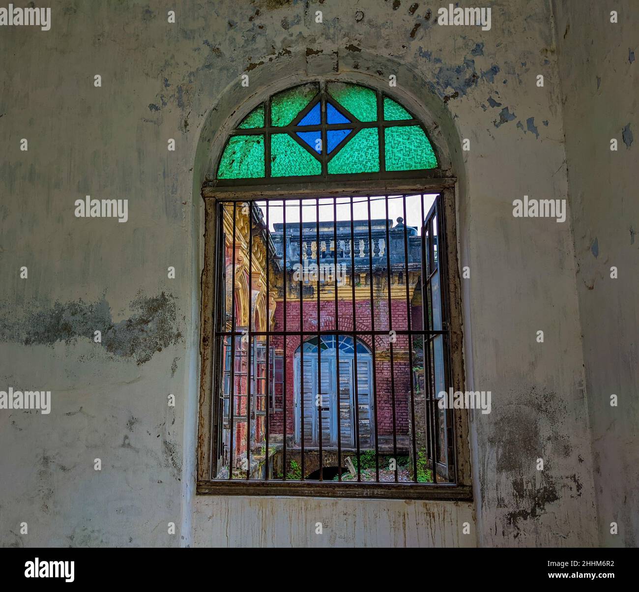 Shashi Lodge, un simbolo architettonico della regione di Mymensingh in Bangladesh. Foto Stock