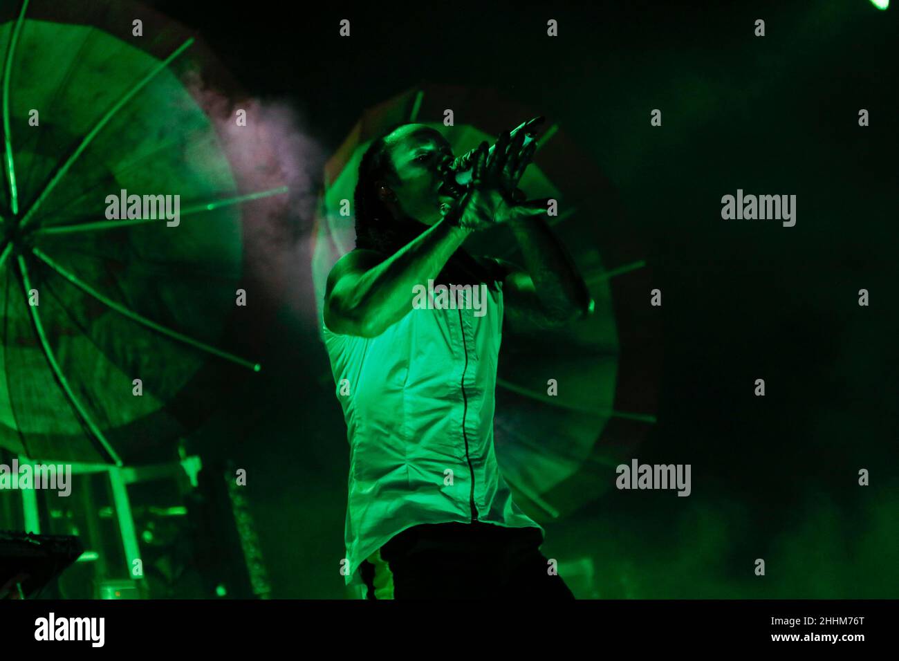 09 agosto 2015 - Corea del Sud, Incheon : Prodigy suona sul palco durante il Pentaport Rock Festival 10th a Incheon, Corea del Sud. Foto Stock