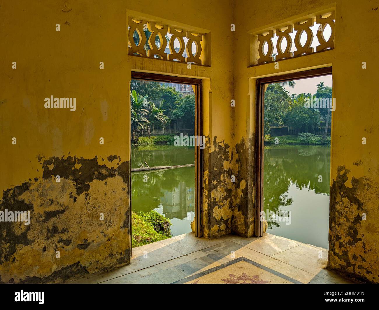 Shashi Lodge, un simbolo architettonico della regione di Mymensingh in Bangladesh. Foto Stock