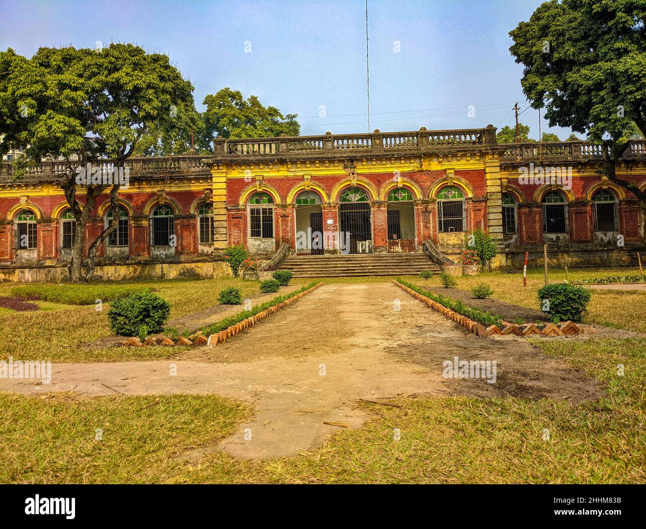 Shashi Lodge, un simbolo architettonico della regione di Mymensingh in Bangladesh. Foto Stock