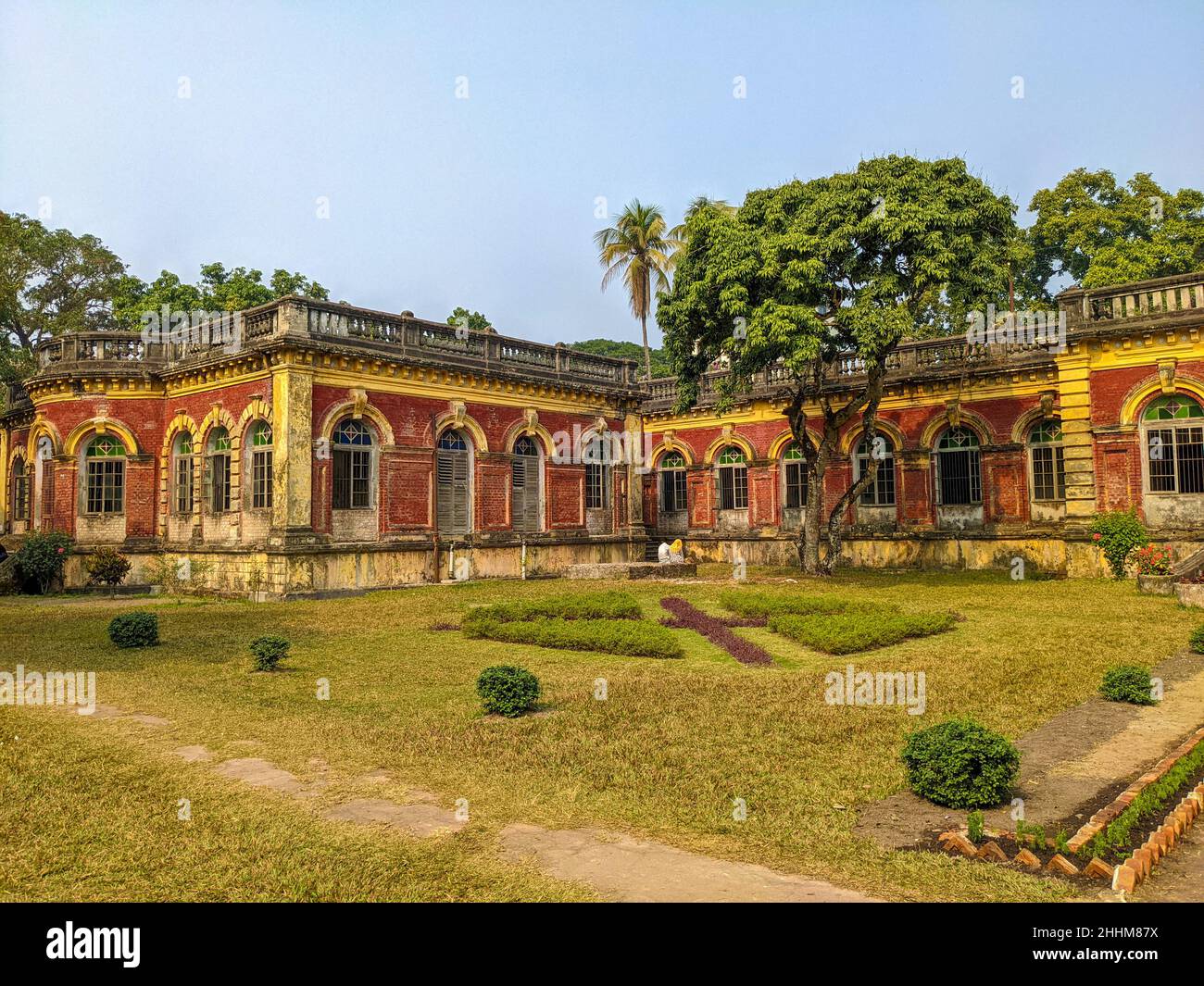 Shashi Lodge, un simbolo architettonico della regione di Mymensingh in Bangladesh. Foto Stock